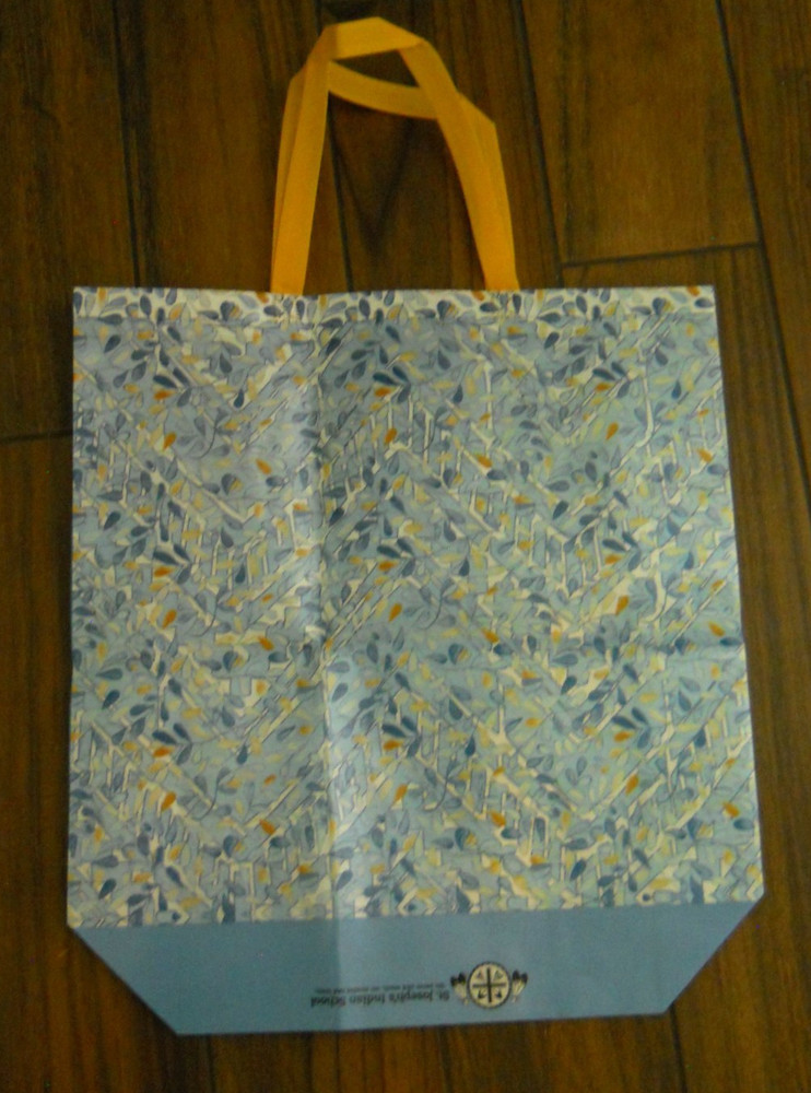 NEW ~ Floral Print @ Blue Bottom Shopper Beach Gym Tote Bag ~ 18.5 x 17.5 x 6