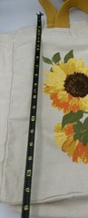 Sunflower Reusable Canvas Shopping Bag Handcrafted In India NWT