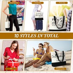 SilTriangle 10 Pcs Christian Gift Bible Tote Bags for Women Religious Bible R…