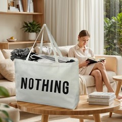 RIVERICH Large Canvas Tote Bag-Extra Big Shopping Beach Totes Bags Reusable Bag