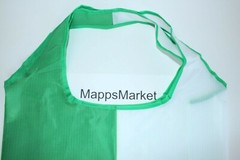 New TORY SPORT Reusable Foldable Logo Tote Shopper Bag in Blue/Green/White
