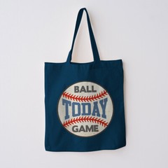 Tote Bag, Ball Game Today, 100% Cotton, Large