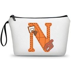 ARIOSEY Basketball Gifts Monogrammed Cosmetic Travel Makeup Bag