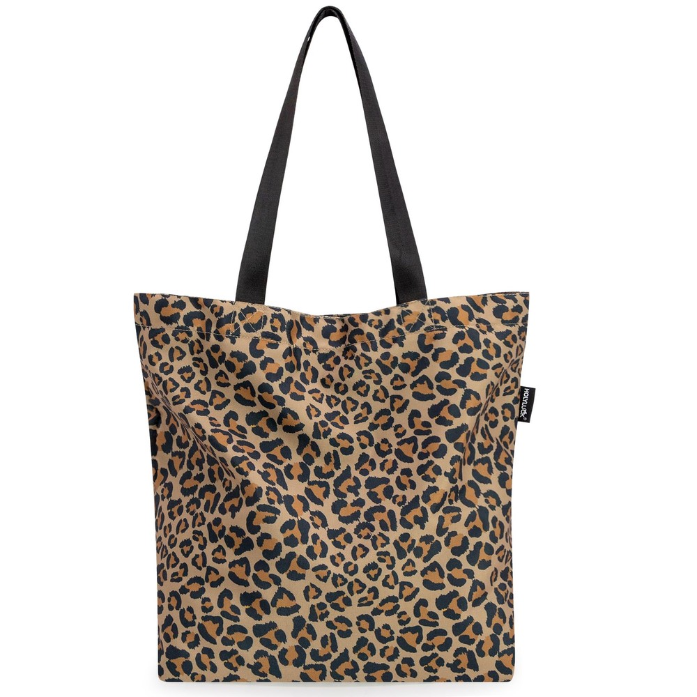 Women Tote Bag Buckle Zipper Inner Pocket Reusable Shoulder Shopping Beach