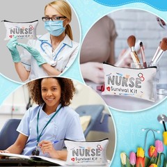 Abbylike 50 Pieces Nurse Gift Bag Survival Kit 7.09 x 4.33 inches, White
