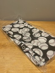 N Gil 31 Large Utility Tote in Baseball Pattern New