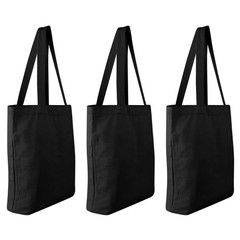 3 Pack Canvas Tote Bags,Heavy Duty Reusable Grocery Shopping Bag 12.2″x14.2″ …
