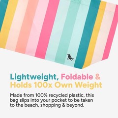 Everyday Beach Tote Bag – Reusable Beach Handbag & Shopping Carrier – Summer …