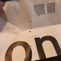 Lot of 8 Lululemon Shopping Bags Small Medium Large Totes Black White Red