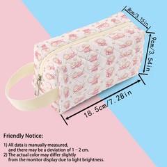 SuoSycorax Pink Monkey Printed Quilted Makeup Bag for One Size, bjz14857