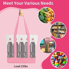 10Pcs Canvas Tote Bag Bulk with Outer Pocket, 12oz Cotton Blank Canvas Tote Bags