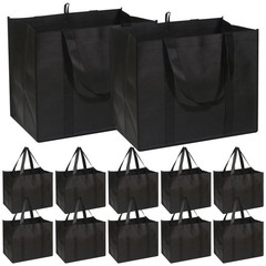 12 Pack Reusable Grocery Bags Large Foldable Heavy Duty Shopping Tote Produce…