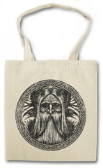 ODHIN KNOT CIRCLE SHOPPER SHOPPING BAG Runes Valhalla Norse Vikings Enguz