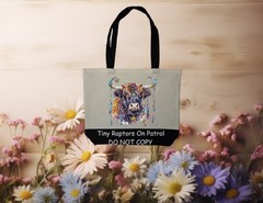 Highland Cow~ Canvas Tote Bag~FREE shipping~shopping~CHOICE~Reusable~Gift~USA