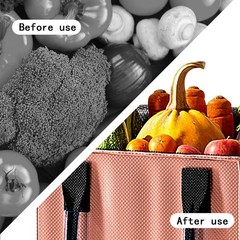 Reusable Grocery Bag on Wheel, Barrier-Free Transportation of Items, Foldable…