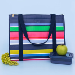 Reusable Shopping Bag, Insulated Grocery Tote with Shoulder Straps, Large Collap