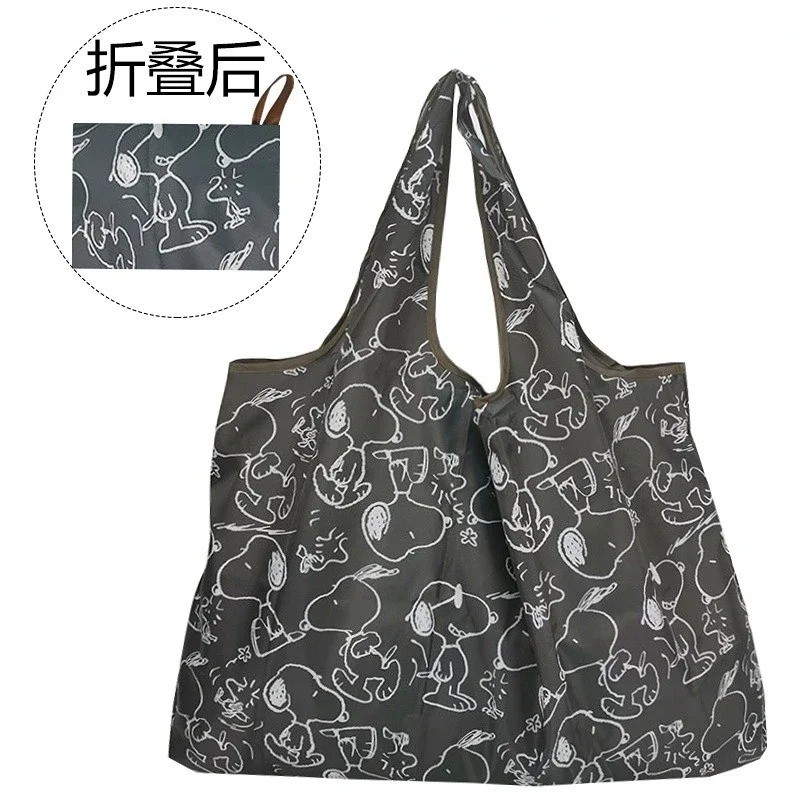Snoopy Foldable Shopping Bag – Large, Reusable, Waterproof Tote