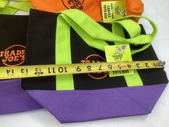 3 Trader Joe’s Halloween Trick or Treat Canvas Tote Bag Multi 2025 Mini FREE SH