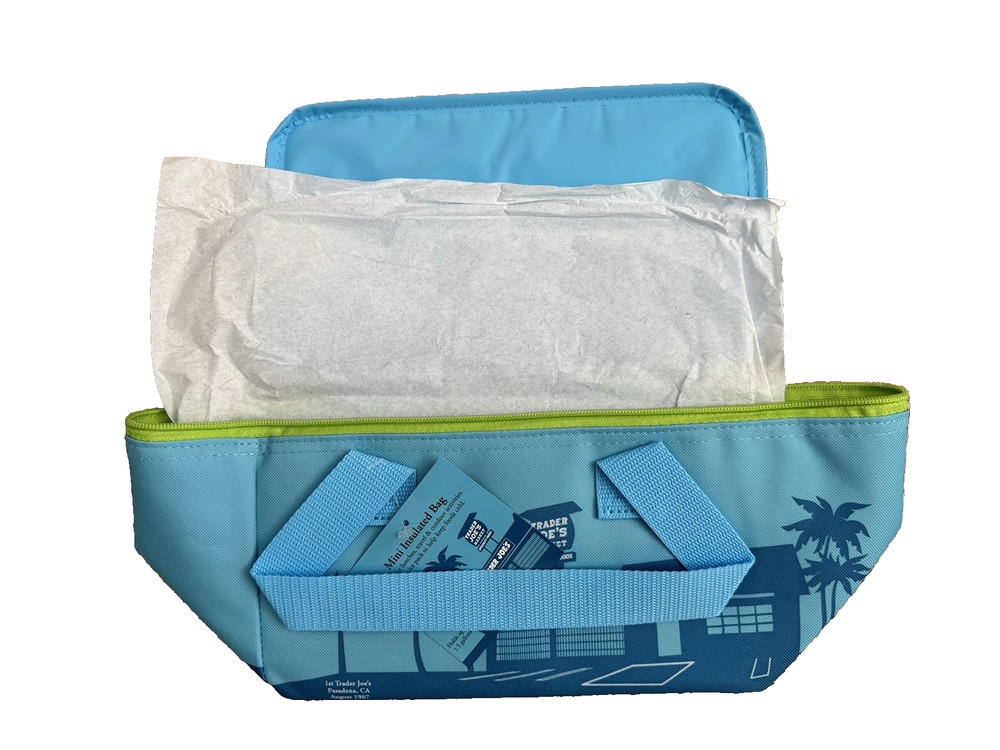 Trader Joe’s BLUE Mini Insulated Lunch Bag NEW RELEASE LIMITED 1.5 Gallon