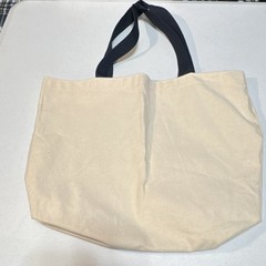 American Express Canvas Tote Foldable Beige Blue Solid Think Tomorrow Forum 2002