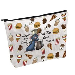 FOTAP Remy Quote Gift Anyone Can Cook Makeup 9.25 x 6.69 inches, white