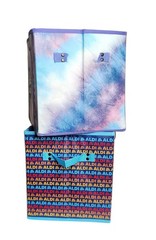 ALDI 2 Collapsible Box Bags 14 x 10 x 11 Tie Dye 2021 / Blue Navy 2025