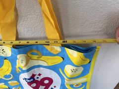 99 Cents Only Store Shopping Reusable Tote Bag Bananas Fruit