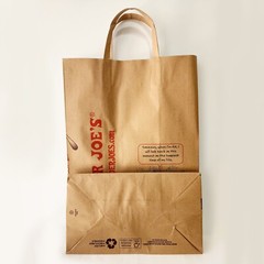 Lot of 10 Trader Joe’s Paper Reusable Shopping Grocery Bags Crafts Food