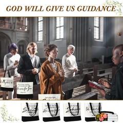 SilTriangle 10 Pcs Christian Gift Bible Tote Bags for Women Religious Bible R…
