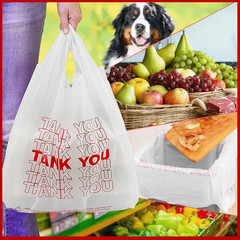 Shopping Bags/Thank You Bags/Reusable and Disposable Grocery Bag – Measures 11.5