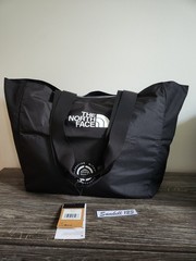 NEW The North Face EWC Tote L Large Lightweight Solid Black Shopping Bag