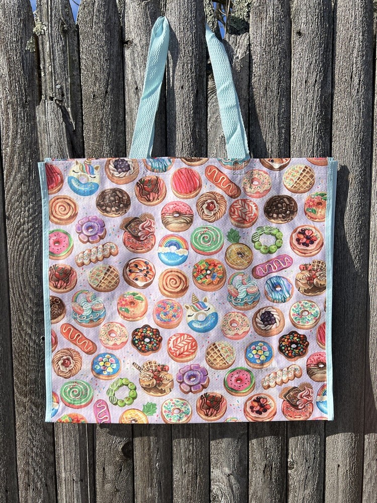 DESERT COOKIES 🍪 Large Reusable Shopping Bag TJ Maxx Eco Friendly Tote Bag