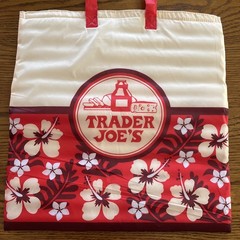 Trader Joe’s Vintage 18″ Insulated Grocery Bag Hawaiian Hibiscus Flower