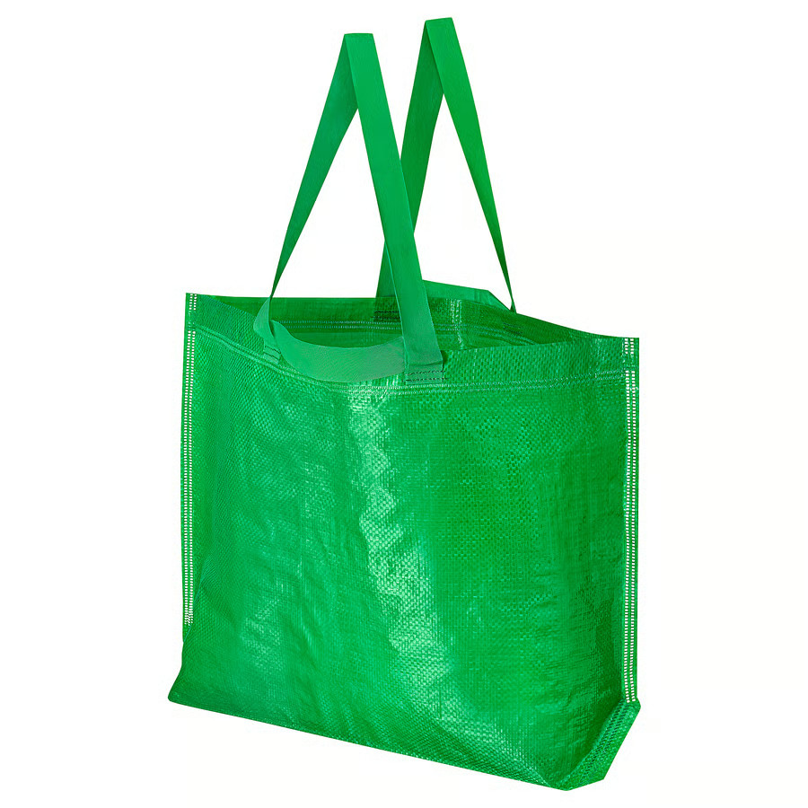 IKEA AURTIENDE Medium Green Durable Shopping Bag 17 ¾x7x17 ¾ “-10 Gal New