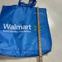 Large Walmart Branded Reusable Insulated Tote Shopping Grocery Bag 18 x 20” Blue