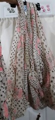 Free People 9 Floral Beige Gauze Hobo Tote Reusable Bags plus 1 Free
