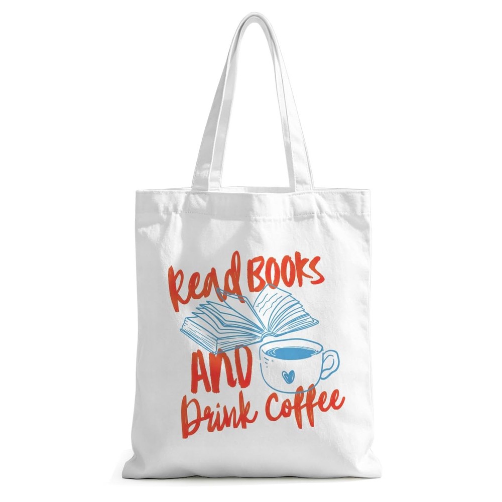 Funny Book Lover Canvas Tote Bag – Reusable Gift for Women, Men & Teachers