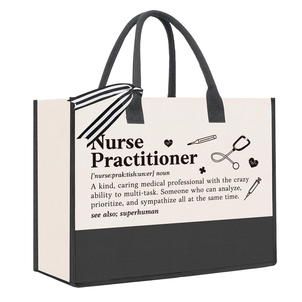 Nurse Practitioner Thank You Tote Bag NP Week Graduation Gift for Women