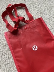 Lululemon Reusable Red EMPTY BAG 9.5in x 11.5in