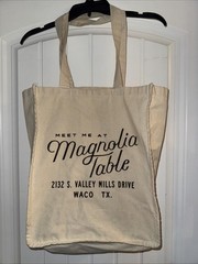 Canvas Bag Large Magnolia Table Joanna Gaines Waco Texas