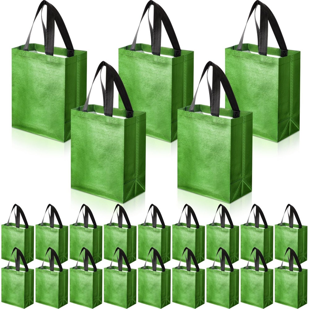 80 Pieces Gift Bags Set Reusable Glossy Grocery Gift Tote with Handle for Eas…