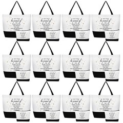 24 Pcs Thank You Gifts Tote Bags Bulk for Women Teacher Coworker CNA Week Emp…