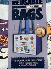 KeepCool Reusable Character Tote Bag, 4-count 20x14x12