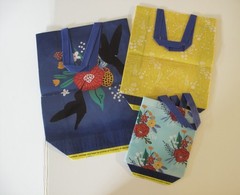 Floral Print Reusable Shopping Tote Bags Set of 3 from St Joseph’s Indian School