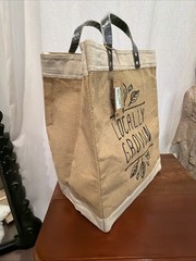 💥Santa Barbara Design Studio Farmer Market Burlap Re~Use Liner💥Large Shopper🌟