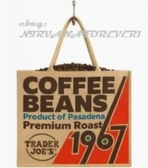 NEW Trader Joe’s Jute Bag Reusable 1967 Pasadena Coffee Bean Shopping Grocery