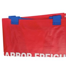 Harbor Freight Shopping Bag LARGE, Red, 21 ¾x14x13 /!19 gallon, 55 lb 3/$10.00