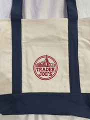 Trader Joe’s Canvas Tote Bag Navy Blue