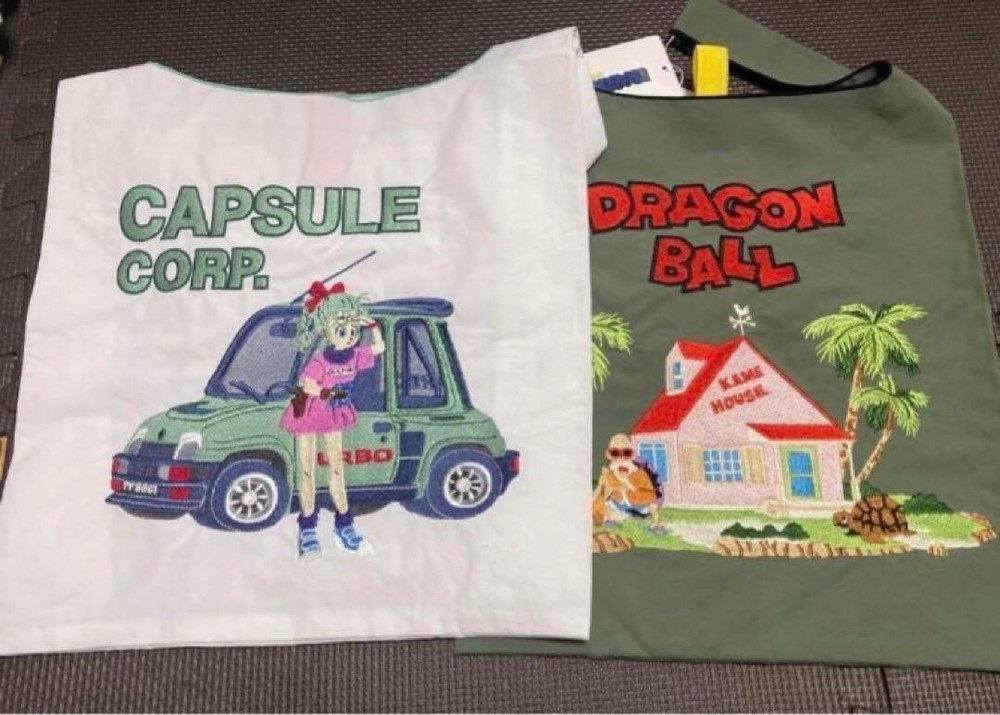 Akira Toriyama Dragon Ball Eco Bag Set of 2 Graniph Collaboration e JAPAN NEW