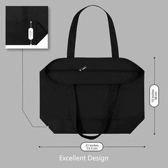 Stylish Canvas Tote Bag with an External Pocket Top Zipper Closure Daily Esse…